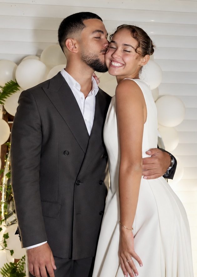 Anthony et Mélissa lors de leurs fiançailles